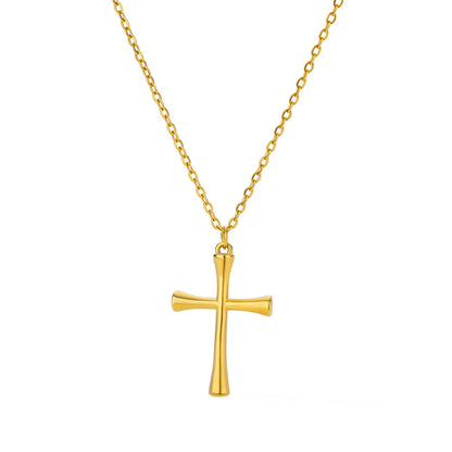 Fashion Creative Cross Wolf Necklace Stainless Steel for Women Choker Branches Tree of Life Design Pendant Necklace Men Jewelry