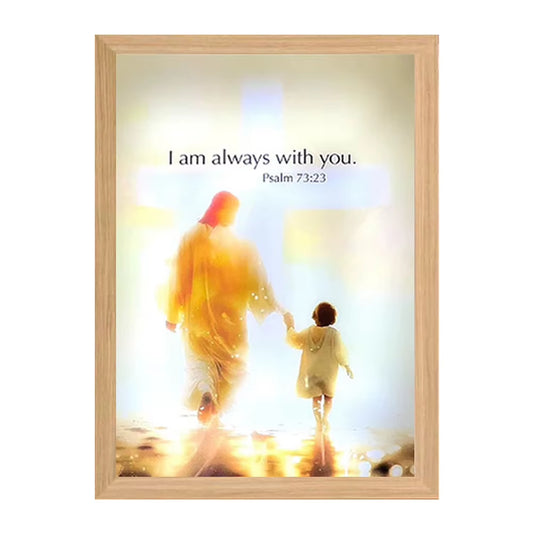 Jesus Lamp Jesus Light up Picture Night Light Jesus Painting Decorative Lights Picture Frame Light Birthday Christian Gifts