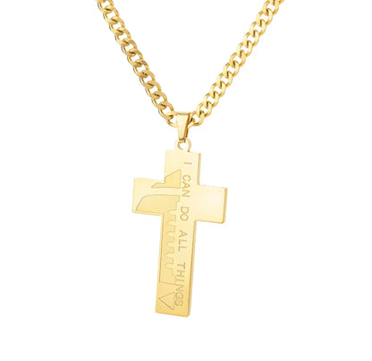 Fashion Creative Cross Wolf Necklace Stainless Steel for Women Choker Branches Tree of Life Design Pendant Necklace Men Jewelry