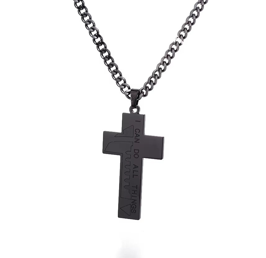 Fashion Creative Cross Wolf Necklace Stainless Steel for Women Choker Branches Tree of Life Design Pendant Necklace Men Jewelry
